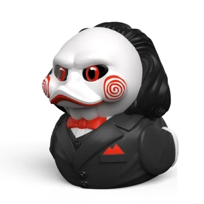 Afbeelding van TUBBZ Eendenfiguur Billy de marionet van vinyl rubber uit collectie First Edition officieel Saw product horrorfilms