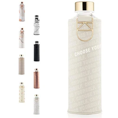 Afbeelding van Glazen waterfles EQUA Mismatch Choose Yourself 750 ml