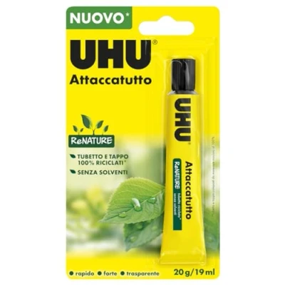 Afbeelding van UHU lijm oplosmiddelvrije clip 20 ml in blisterverpakking