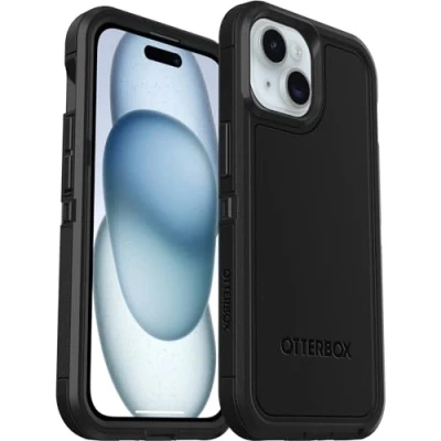Image de OtterBox Defender Series XT Coque de protection pour téléphone portable robuste avec MagSafe compatibilité polycarbonate, caoutchouc synthétique noir Apple iPhone 13, 14, 15