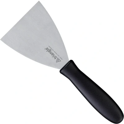 Afbeelding van Triangle Veelzijdige Bakspatel RVS Lemmet 10 cm Ergonomisch Handvat