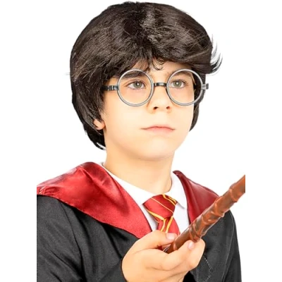 Afbeelding van FUNIDELIA Harry Potter pruik voor jongens Bruin