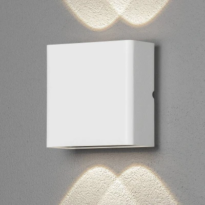 Afbeelding van Konstsmide Chieri 2x2 7891 250 Buitenlamp (wand), Wandlamp Energielabel: F (A G) LED 4 W Wit