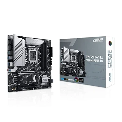 Image de ASUS PRIME Z790M PLUS D4 carte mère micro ATX Socket LGA1700 Z790 Chipset USB 3.2 Gen 1 C Gigabit LAN graphique embarquée (unité centrale requise) audio HD (8 canaux)