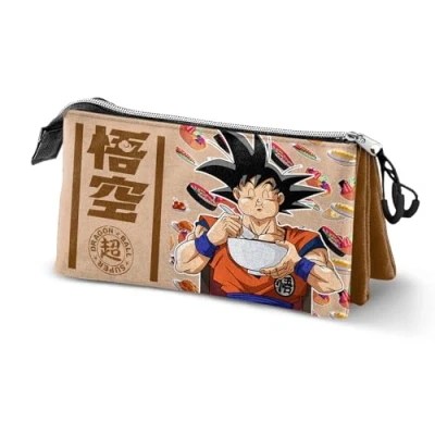 Afbeelding van Karactermania Dragon Ball Goku Foodie Drievoudig etui, bruin, 23 x 11 cm, één maat, drievoudige etui