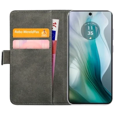 Afbeelding van Mobilize Classic Gelly Wallet Book Case Motorola Moto E14 4G Black