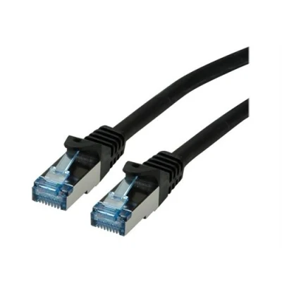 Image de Roline Cordon de raccordement RJ 45 (M) pour 50 cm SFTP, PiMF CAT 6a noir