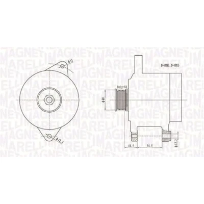 Afbeelding van Magneti Marelli Alternator/Dynamo 063731696010