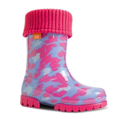 Afbeelding van demar. Twister LUX rubberlaarzen voor kinderen, gevoerd,, Harten