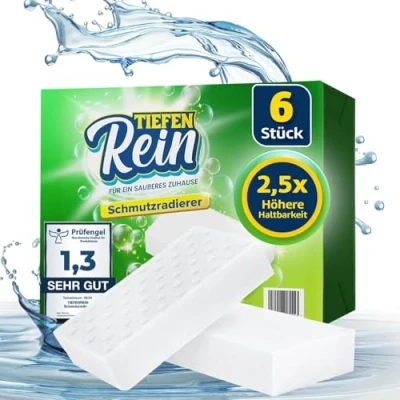 Afbeelding van 18 stuks vuilgum, spons met 2,5 x hogere duurzaamheid, extra stabiele en duurzame magische spons, Magic Eraser verwijdert vuil van muren, schoenen, in de keuken