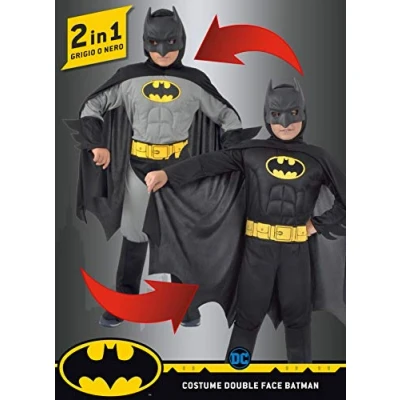 Afbeelding van Ciao S.r.l Verkleedpak Batman Jongens Zwart/grijs 6 delig 5 7 Jaar