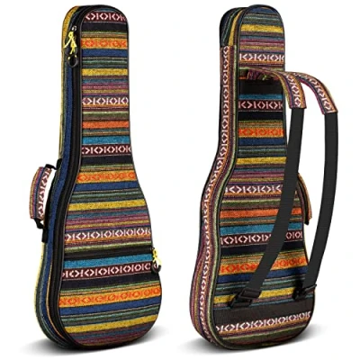 Afbeelding van Gigitas, Gigbag, ukulelenhoes, katoen, nylon, 9 mm gevoerde ukeleltas