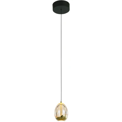 Afbeelding van Hanglamp 1lichts goud amber egg