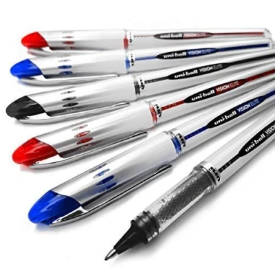 Afbeelding van Uni Ball Vision Elite UB 200 rollerbalpen, vloeibaar, 6 stuks