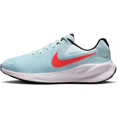 Afbeelding van Nike Performance Revolution 7 Hardloopschoenen voor op de weg, Dames, Maat: 39, Glacier blue/bright crimson/black/white Textiel/ synthetisch