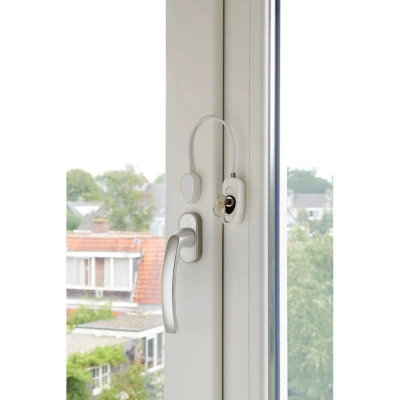 Afbeelding van SecuMax raambegrenzer wit flex binnen &amp; buitendraaiend