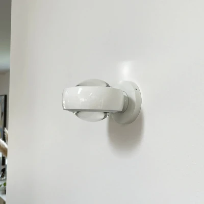 Afbeelding van LOOM DESIGN LED wandlamp Optic, wit, aluminium, Ø 12 cm