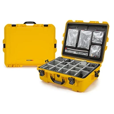Afbeelding van Nanuk 945 case w/lid org./divider Yellow Pro Photo Kit