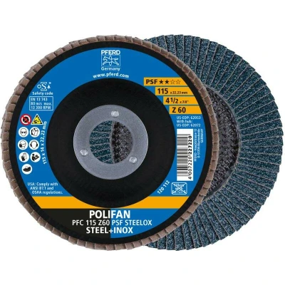 Afbeelding van PFERD 67766115 Z Psf Steelox Lamellenschijf Diameter 115 mm Boordiameter 22.23 10 stuk(s)