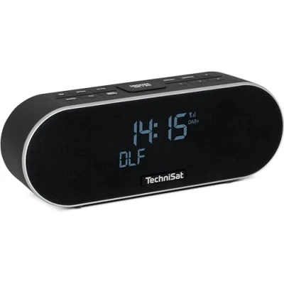 Afbeelding van TechniSat DigitRadio 53 BT hoogwaardige stereo wekker radio met DAB+, FM en Bluetooth, zwart