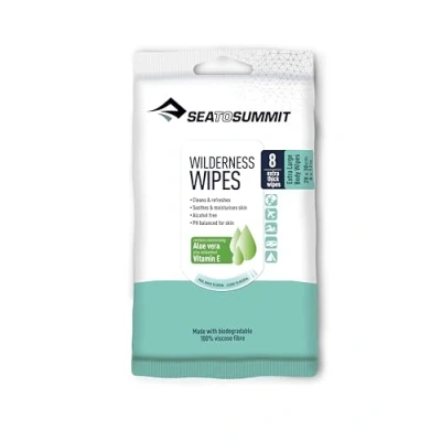 Afbeelding van Sea To Summit Wilderness Extra L Packet van 8 Wipes klimaccessoires, volwassenen, uniseks, wit