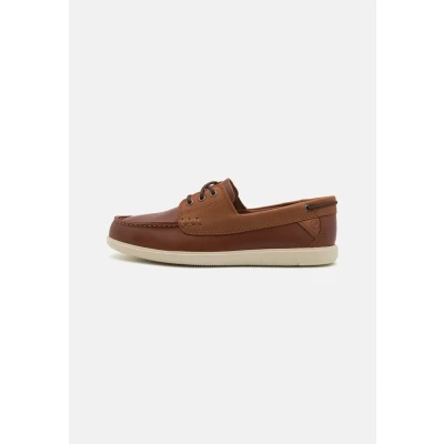 Afbeelding van Clarks Bratton Bootschoenen, Heren, Maat: 41, Dark tan Leer