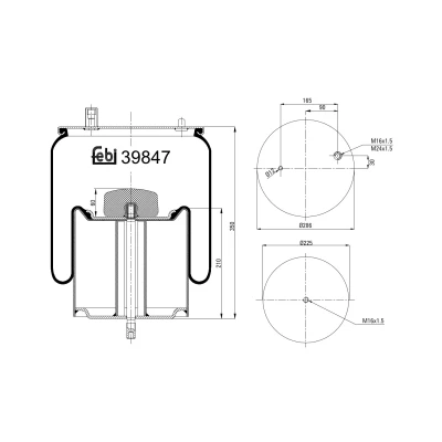 Afbeelding van Febi Bilstein Veerbalg 39847