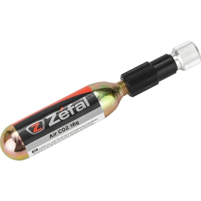 Afbeelding van Zefal Control Fietspomp CO2 Aluminium Zilver/Zwart