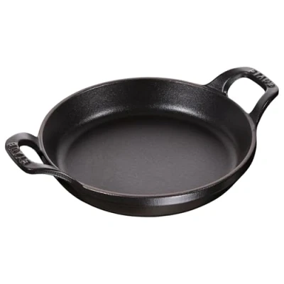 Image de Staub 1302023 Plat Rond Empilable Fonte Noir 20 cm