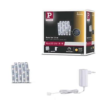 Afbeelding van Paulmann MaxLED Basic 79868 LED strip basisset Met connector (male) 24 V 1.5 m Warmwit 1 stuk(s)