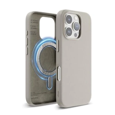 Afbeelding van elago iPhone 16 Pro 6,3 inch magnetische leren beschermhoes, compatibel met alle MagSafe accessoires, geïntegreerde magneten, veganistisch leer, schokbestendig, waterdicht