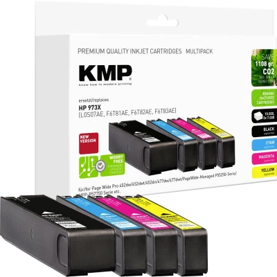 Afbeelding van KMP Inktcartridge vervangt HP 973X Compatibel Combipack Zwart, Cyaan, Magenta, Geel H165VX 1752,4005