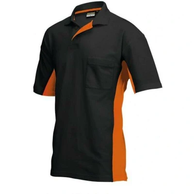 Image de TRICORP 202002 polo piqué noir orange 202002BLACKORANXL