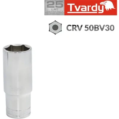 Afbeelding van Tvardy Hex deep socket 6 pt 1/4&quot; 9 mm