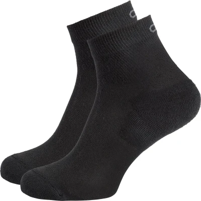 Afbeelding van ODLO Socks Quarter Active 2 PACK Sportsokken, Heren, Maat: 36 38, Black