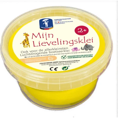 Afbeelding van Feuchtmann Mijn Lievelingsklei geel, 500gr.