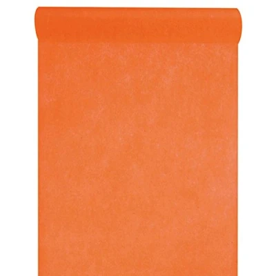 Afbeelding van Santex Tafelloper op rol oranje 30 cm x 10 m non woven polyester