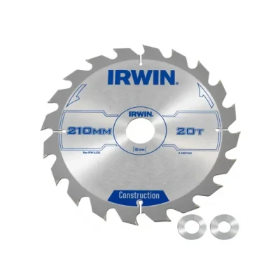 Afbeelding van Irwin Cirkelzaagblad voor Hout Construction Ø 210mm Asgat 30mm 20T 1897203
