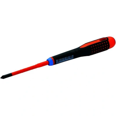 Afbeelding van BAHCO BE 8710SL schroevendraaier ERGO geïsoleerd VDE met driecomponentengreep smal blad combitip 5 mm/PZ1