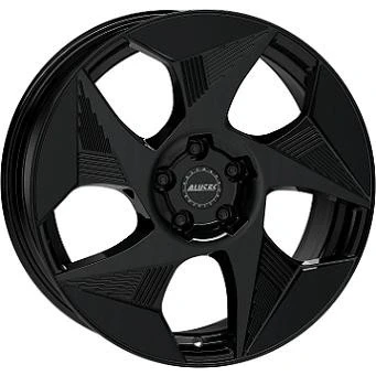 Afbeelding van ALUTEC 5 gat 19duim 112mm lichtmetalen Velg SOLAR glanzend zwart SOL80949V22 6