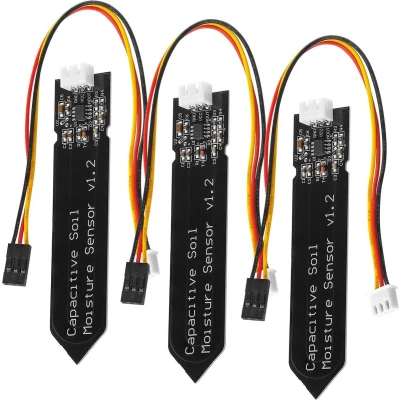 Afbeelding van AZDelivery 3 x Bodemvochtigheidssensor Hygrometer Module V1.2 capacitief compatibel met Arduino Inclusief E Book!