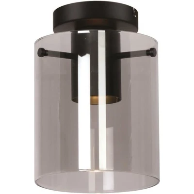 Afbeelding van Freelight Interno Plafondlamp Zwart &amp; Smoke Glas