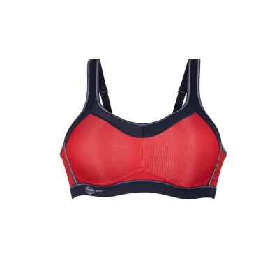 Afbeelding van Anita Momentum Tshirt BH, Dames, Maat: 80F, Red blue iris