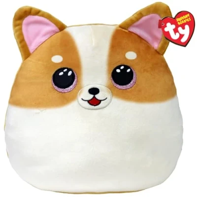 Image de Peluche TY Squish a boos Coussin Tanner le chien 40 cm