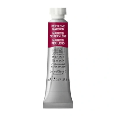 Afbeelding van Winsor &amp; Newton Professionele aquarelverf Aquarelverf, hoge helderheid, lichtecht, archiefkwaliteit, tube van 5 ml, kleur peryleenbruin