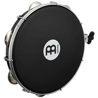 Image de Meinl PA10A BK NH H Tambourin 10 Abs Noir Peau Napa