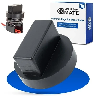 Afbeelding van Universele rubberen Pad voor krik, 68 x 13 mm blok, Geschikt alle auto&#039;s tot 3.5 Ton, Anti slip kriksteun het manoeuvreren van krikken, Jack screw, Workshop, for Cars