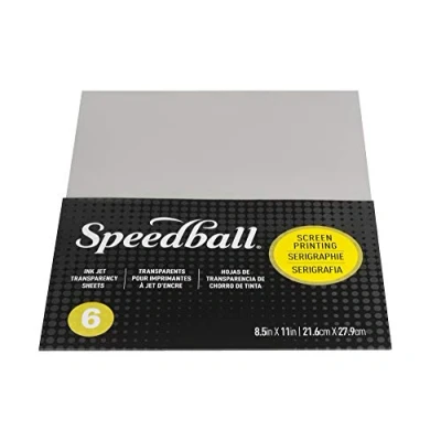 Afbeelding van Zeefdruk ink Jet folie Speedball 6 vel A4