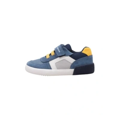 Afbeelding van Geox Sneaker Babyschoenen voor kinderen, Maat: 24, Jeans yellow c Leer en textiel