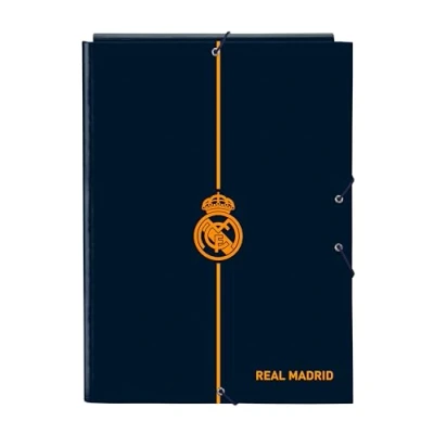 Afbeelding van Ringmap Real Madrid C.F. 2nd Kit 24/25 Marineblauw A4 26 x 33.5 2.5 cm